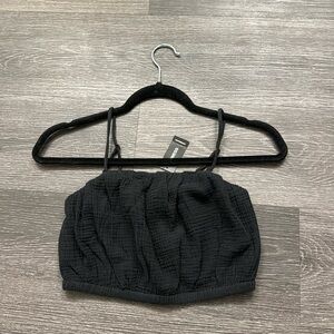 NWT Express women’s crop top size xs color black